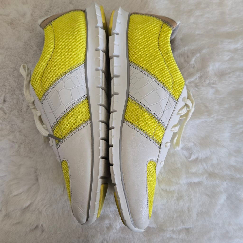 Women's Cole Haan ZeroGrand Yellow White Sneakers Size 10 - Picture 8 of 8